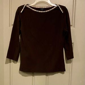 Burberry Boatneck Top (Large)